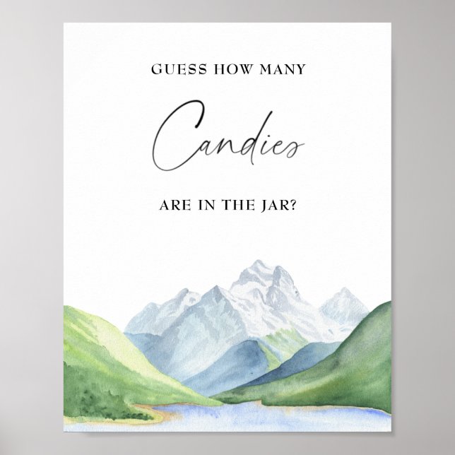 Aventure temps! Devinez combien de bonbons Affiche (Devant)