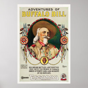 Aventures de Buffalo Bill - affiche 1917 de cru