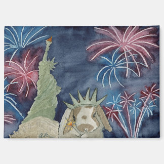 Aventures de noix de coco : juillet Magnet 3,5 po 