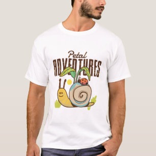 Aventures de Pétales T-Shirt de Dessin Animé d'Esc