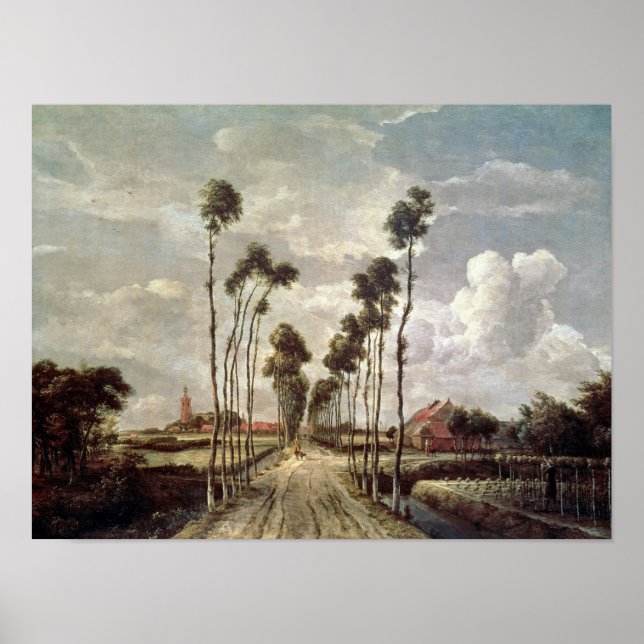 Avenue at Middelharnis, 1689 Poster (Vorne)
