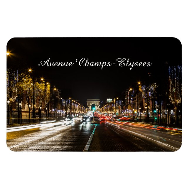 Avenue Champs-Elysees Magnet (Horizontal)