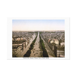 Avenue des Champs-Élysées Paris, Frankreich c1904 Leinwanddruck