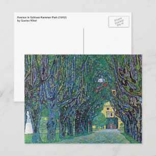 Avenue In Schloss Kammer Park by Gustav Klimt Postkarte
