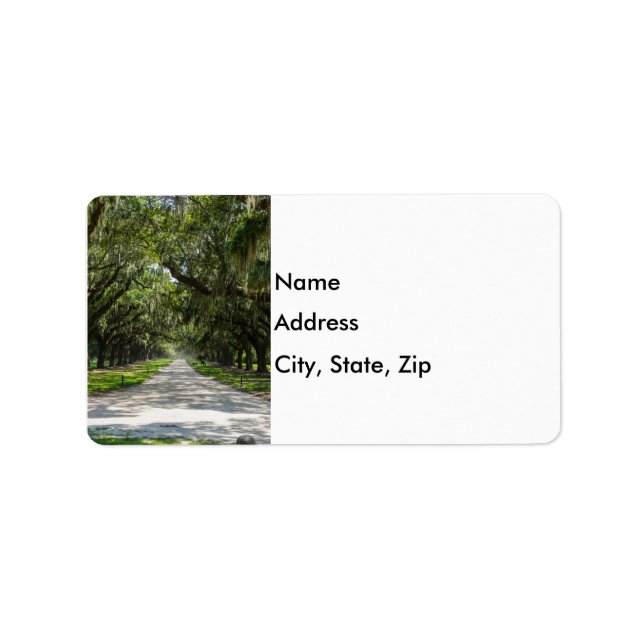 Avenue of Oaks Adressaufkleber (Vorne)