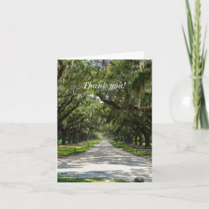 Avenue of Oaks Danke Karte