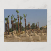 Avenue of Sphinxes - Altes Ägypten Postkarte