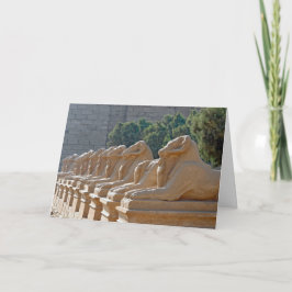 Avenue of Sphinxes in Karnak Temple - Ägypten Karte