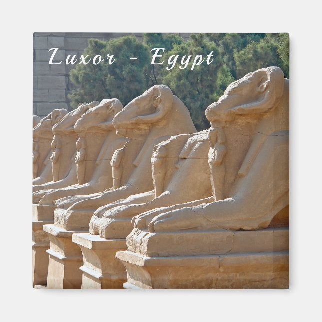 Avenue of Sphinxes in Karnak Temple - Ägypten Magnet (Vorne)