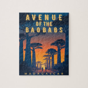 Avenue of the Baobabs Madagascar - Retro African