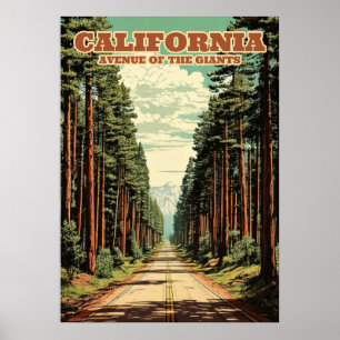 Avenue of the Giants California V01 Poster