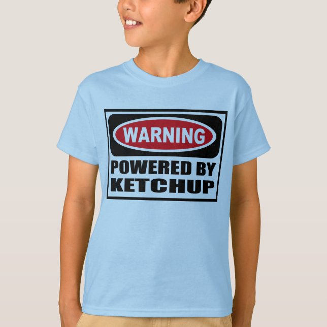 Avertissement ACTIONNÉ PAR le T-shirt de l'enfant (Devant)