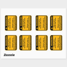 Avertissement Covid zone papier autocollant
