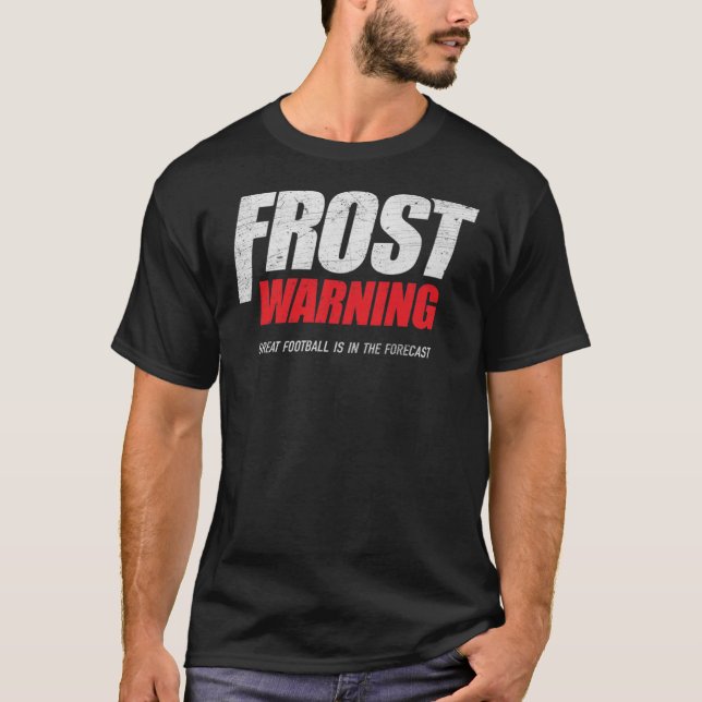 Avertissement de gel (noir), T-shirt Nebraska Foot (Devant)