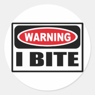 Avertissement I BITE Sticker
