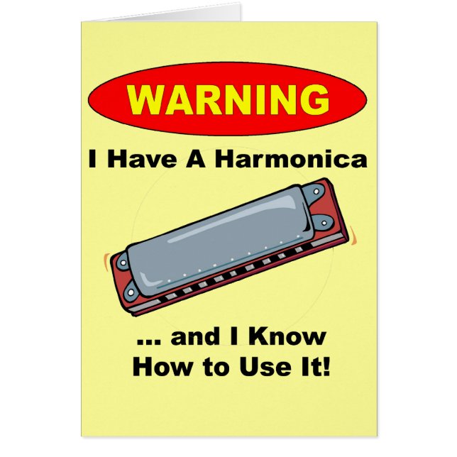 Avertissement ! J'ai un harmonica… (Devant)