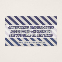 Avertissement Parking pour personnes handicapées s