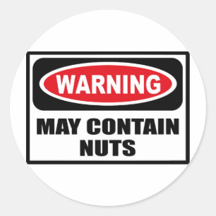 Avertissement PEUT CONTENIR UN Sticker NUTS