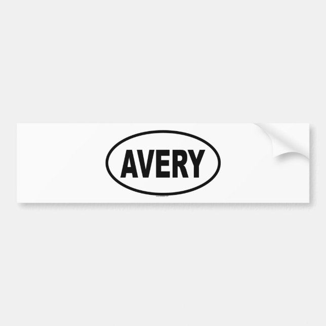 AVERY AUTOAUFKLEBER (Vorne)