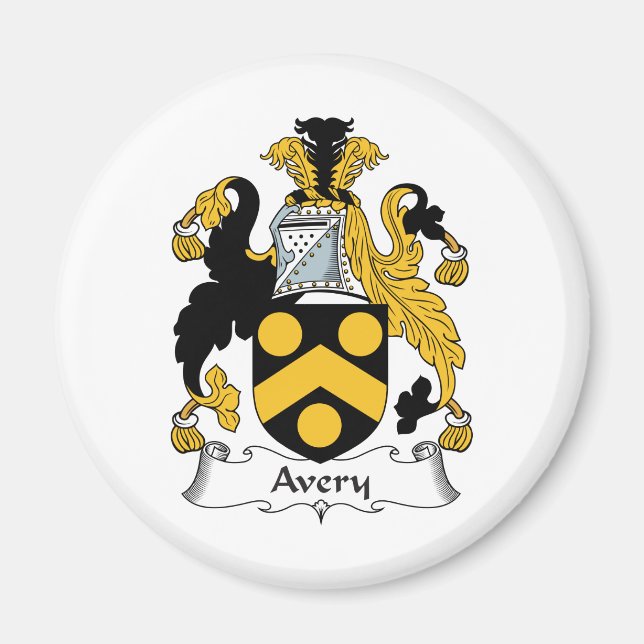 Avery Familienwappen Magnet (Vorne)