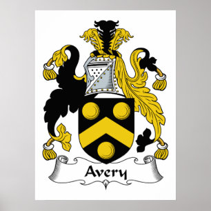 Avery Familienwappen Poster