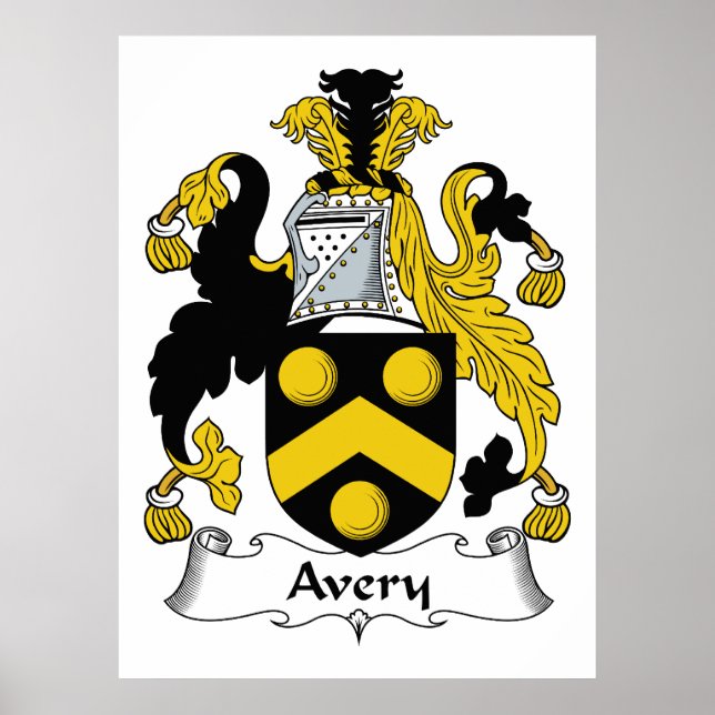 Avery Familienwappen Poster (Vorne)
