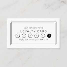 AVERY Modern Minimalist Business Reward 6 Punch Treuekarte