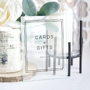 AVERY Modern Minimalistisch Cards and Gifts Weddin Acrylschild