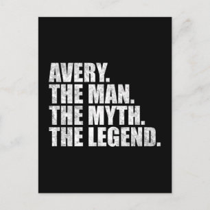 Avery Name, Avery Der Mann Der Mythos Die Legende Postkarte