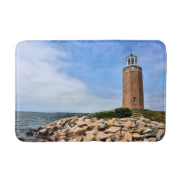 Avery Point Lighthouse, Connecticut Bath Mat Badematte