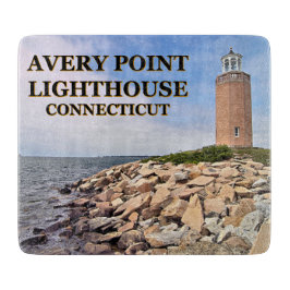 Avery Point Lighthouse, Connecticut Cutting Board Schneidebrett