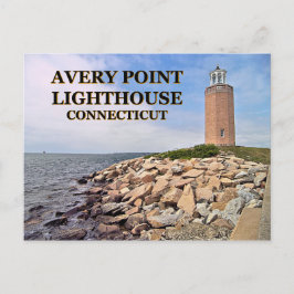 Avery Point Lighthouse, Connecticut Postcard Postkarte