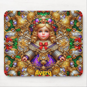 AVERY ~ Vintage Weihnachtspuppe ~ Mousepad