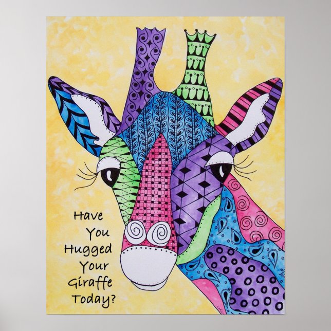 Avez-Vous Accroché Votre Poster Giraffe Aujourd'Hu (Devant)