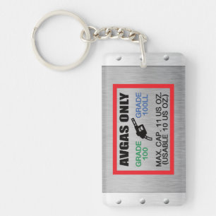 AVGAS / 100LL carburant seulement acrylique