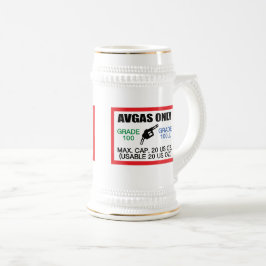 AVGAS / 100LL fuel only Bierglas