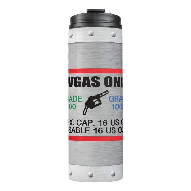 AVGAS / 100LL fuel only Thermosbecher (Vorderseite)