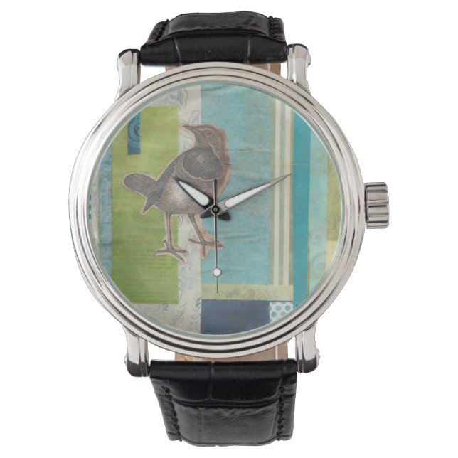 Avian Scrapbook I Armbanduhr (Vorderseite)