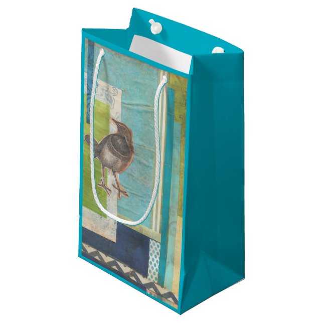 Avian Scrapbook I Kleine Geschenktüte (Vorderseite Schrägansicht)