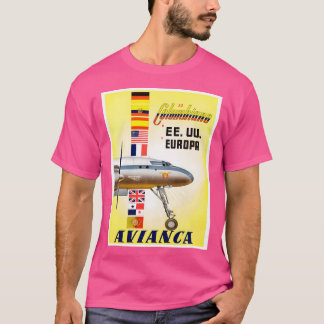 Avianca von Kolumbien Vintage Welten älteste Flugg T-Shirt