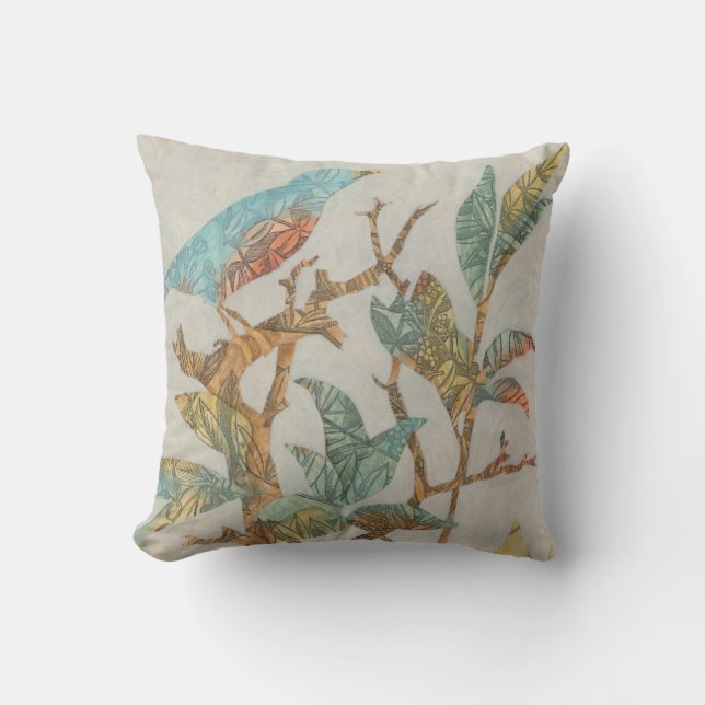 Aviäre Collage I Kissen (Vorderseite)