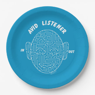 Aviäre Listener Pappteller