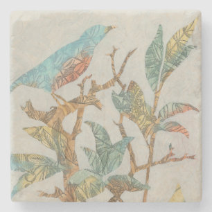 Aviary-Collage I Steinuntersetzer