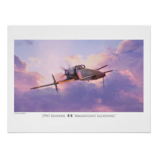 Aviation Artポスター「J7W1新田震電」 Poster