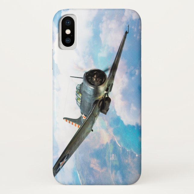 Aviation Art Device Cass  "SBD Dauntless" Case-Mate iPhone Hülle (Rückseite)