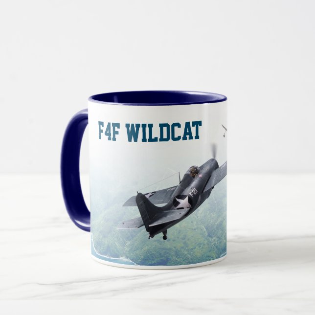Aviation Art Mug "F4F Wildcat" (Devant gauche)