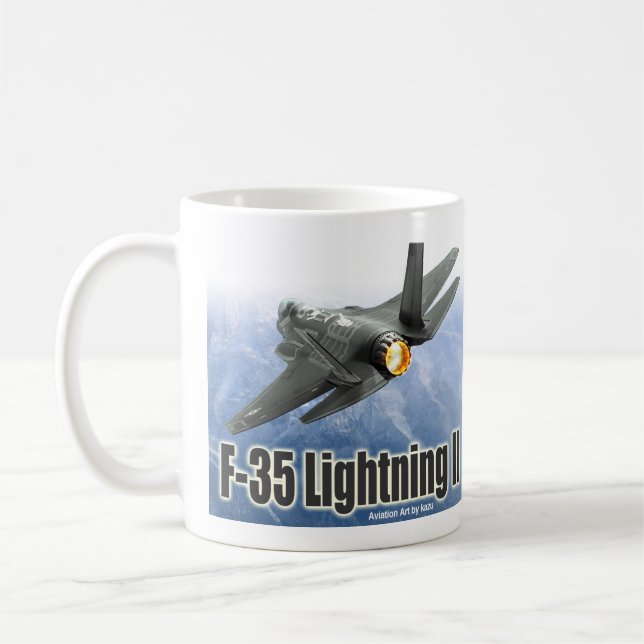 Aviation Art Mug "F-35 Lightning II" Kaffeetasse (Links)