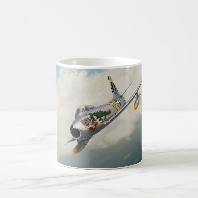 Aviation Art Mug "F-86 Sabre" (Centre)
