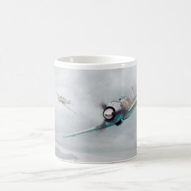 Aviation art mug "Lavochkin La-5" (Centre)