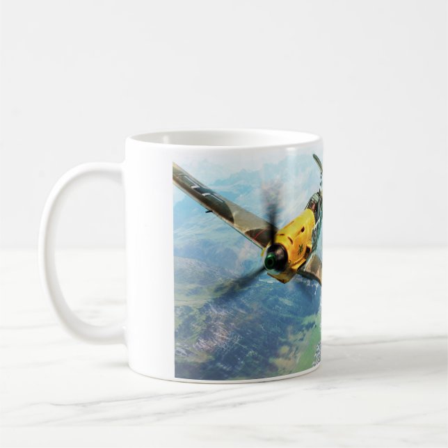 Aviation Art mug "Messerschmitt Bf 109" (Gauche)